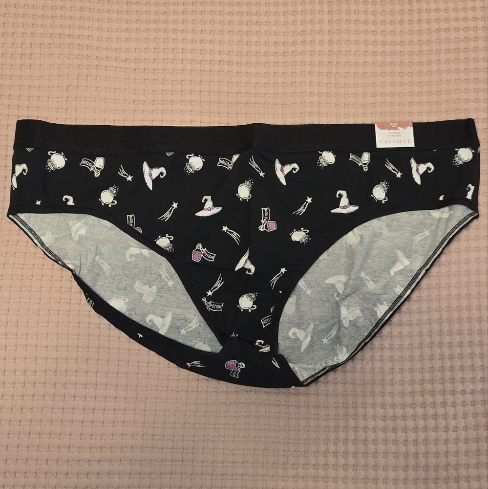 Cacique Witchy Halloween Cotton Hipster Panties